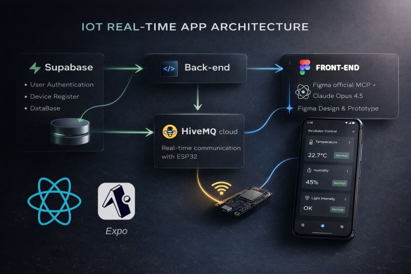 Smart IoT Incubator mobile app